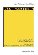 Planungslexikon edito da VS Verlag für Sozialwissenschaften