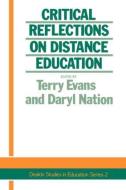 Critical Reflections On Dist. di Terry Evans edito da Routledge