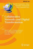 Collaborative Networks and Digital Transformation edito da Springer International Publishing