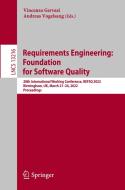 Requirements Engineering: Foundation For Software Quality edito da Springer Nature Switzerland AG