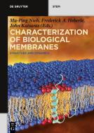 Characterization of Biological Membranes edito da Gruyter, Walter de GmbH