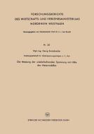 Die Messung der wiederkehrenden Spannung mit Hilfe des Netzmodelles di Georg Bretschneider edito da VS Verlag für Sozialwissenschaften