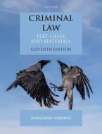 Criminal Law di Jonathan Herring edito da Oxford University Press