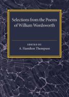 Selections from the Poems of William Wordsworth di William Wordsworth edito da Cambridge University Press
