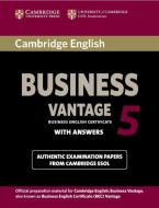 Cambridge English Business 5 Vantage Student's Book with Answers di Cambridge ESOL edito da Cambridge University Press