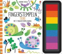 Fingerstempeln: Tiere di Fiona Watt edito da Usborne Verlag