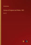 Census of England and Wales, 1881 di Anonymous edito da Outlook Verlag