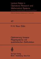Optimierung linearer Regelsysteme mit quadratischer Zielfunktion di H. A. Nour Eldin edito da Springer Berlin Heidelberg