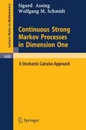 Continuous Strong Markov Processes in Dimension One di Sigurd Assing, Wolfgang M. Schmidt edito da Springer Berlin Heidelberg