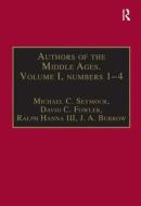 Authors of the Middle Ages. Volume I, Nos 1-4 di Professor David C. Fowler, Professor John A. Burrow edito da Taylor & Francis Ltd
