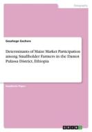 Determinants of Maize Market Participation among Smallholder Farmers in the Damot Pulassa District, Ethiopia di Gezahegn Gechere edito da GRIN Verlag