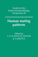 Human Mating Patterns edito da Cambridge University Press