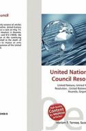 United Nations Security Council Resolution 918 edito da Betascript Publishing