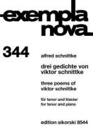 3 Poems of Viktor Schnittke: Tenor and Piano edito da WORD MUSIC