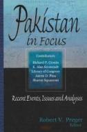 Pakistan in Focus edito da Nova Science Publishers Inc