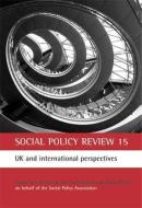 Social Policy Review 15 edito da Policy Press