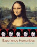 EXPERIENCE HUMANITIES V02 8/E di Roy Matthews, Dewitt Platt, Thomas F. X. Noble edito da MCGRAW HILL BOOK CO