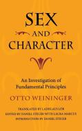 Sex and Character di Otto Weininger edito da Indiana University Press (IPS)