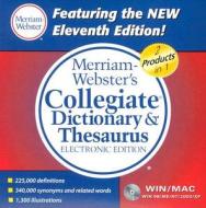 Collegiate Dictionary And Thesaurus edito da Merriam Webster,u.s.