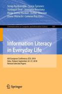 Information Literacy in Everyday Life edito da Springer International Publishing