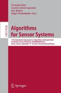 Algorithms for Sensor Systems edito da Springer International Publishing