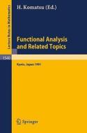 Functional Analysis and Related Topics, 1991 edito da Springer Berlin Heidelberg