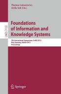 Foundations of Information and Knowledge Systems edito da Springer-Verlag GmbH