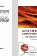 United Nations Security Council Resolution 942 edito da Betascript Publishing