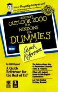 Microsoft Outlook 2000 For Windows For Dummies Quick Reference di Bill Dyszel edito da John Wiley & Sons Inc