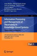 Information Processing and Management of Uncertainty in Knowledge-Based Systems - Theory and Foundations edito da Springer-Verlag GmbH