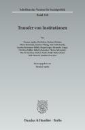 Transfer von Institutionen edito da Duncker & Humblot GmbH