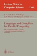 Languages and Compilers for Parallel Computing di Z. Li, P. C. Yew, S. Chatterjee edito da Springer Berlin Heidelberg