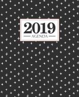 Agenda 2019: 19x23cm: Agenda 2019 Settimanale Italiano: Bianco, Nero E Corallo 4732 di Papeterie Bleu edito da GRAY & GOLD PUB