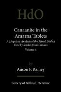 Canaanite in the Amarna Tablets di Anson F. Rainey edito da Society of Biblical Literature
