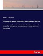 A Dictionary, Spanish and English, and English and Spanish di Hipólito S. J. Giral del Pino edito da hansebooks