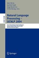 Natural Language Processing - IJCNLP 2004 edito da Springer Berlin Heidelberg
