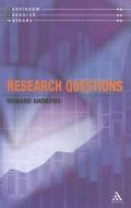 Research Questions di Richard (University of York) Andrews edito da Bloomsbury Publishing PLC