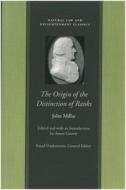 Origin of the Distinction of Ranks di John Millar edito da Liberty Fund Inc.