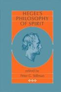 Hegel's Philosophy of Spirit edito da STATE UNIV OF NEW YORK PR