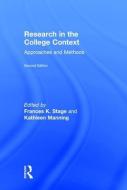 Research in the College Context edito da Taylor & Francis Ltd