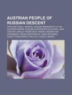 Austrian People Of Russian Descent: Ephr di Source Wikipedia edito da Books LLC, Wiki Series