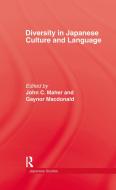 Diversity In Japanese Culture di John C. Maher edito da Routledge