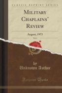Military Chaplains' Review, Vol. 2 di Unknown Author edito da Forgotten Books