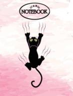 Notebook: Black Cat on Pink Watermark Cover and Dot Graph Line Sketch Pages, Extra Large (8.5 X 11) Inches, 110 Pages, White Pap di F. Funny edito da Createspace Independent Publishing Platform