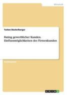 Rating gewerblicher Kunden. Einflussmöglichkeiten des Firmenkunden di Torben Bischofberger edito da GRIN Publishing