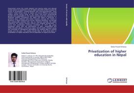 Privatization of higher education in Nepal di Kedar Prasad Acharya edito da LAP Lambert Academic Publishing