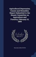 Agricultural Depression; Causes And Remedies. Report Submitted To The Senate Committee On Agriculture And Forestry, February 15, 1894 di William Alfred Peffer edito da Sagwan Press