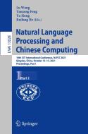 Natural Language Processing and Chinese Computing edito da Springer International Publishing