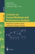 Lectures on Formal Methods and Performance Analysis di E. Brinksma, H. Hermanns, J. P. Katoen edito da Springer Berlin Heidelberg