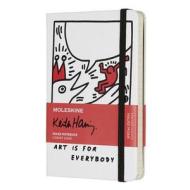 Moleskine Keith Haring Limited Edition White Pocket Ruled Notebook Hard edito da Moleskine